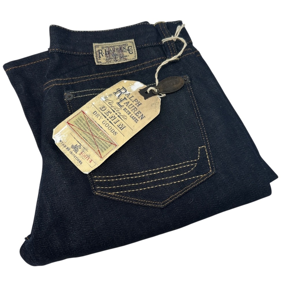 NWT $198 RALPH LAUREN Blue Label Madison 888 Bootcut Dark Wash‎ Jeans 28
